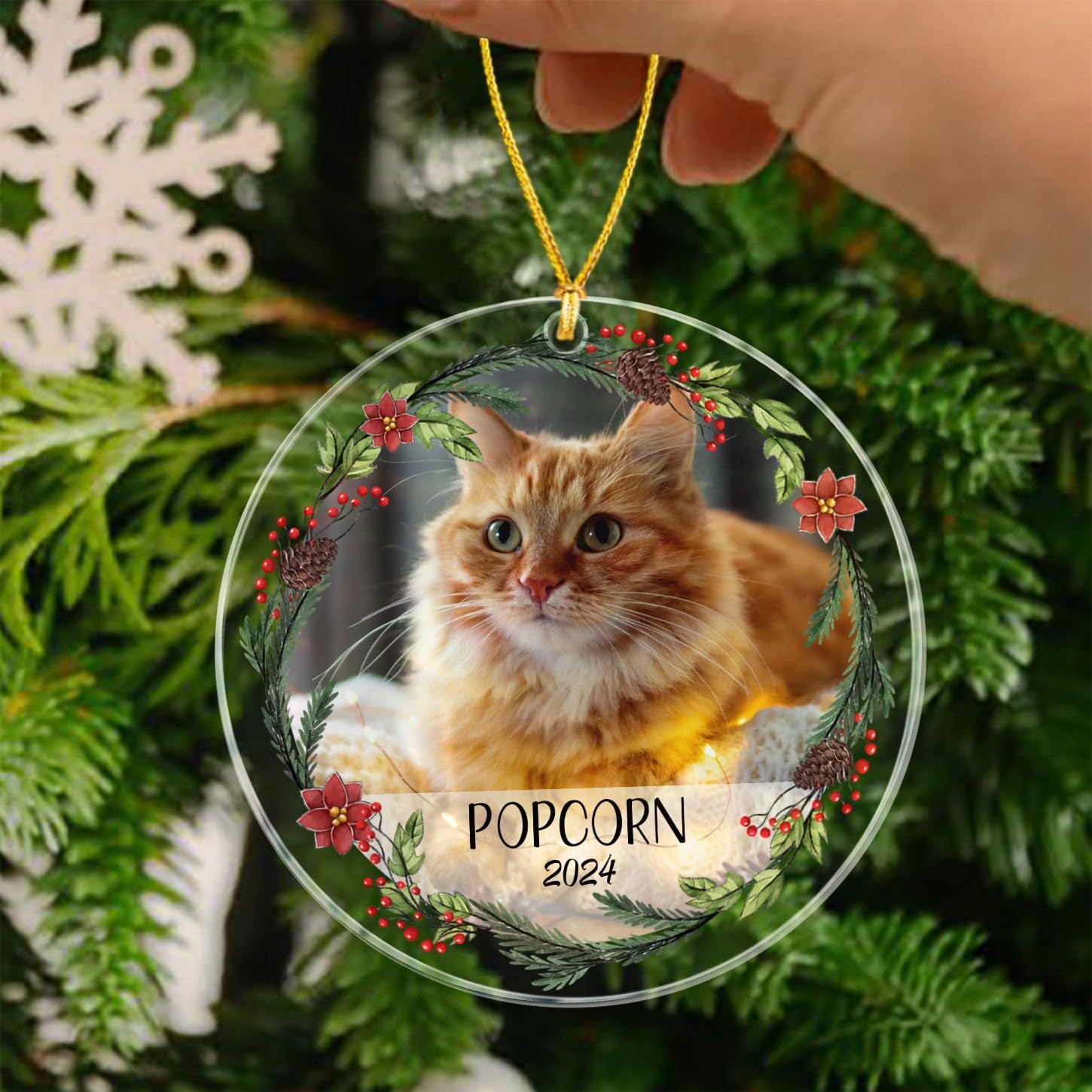 セールス cat ornament ୨୧ しろ猫さん オーナメント d 【公式通販】
